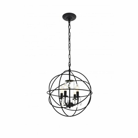 CLING Wallace 4 Light Matte Black Ceiling Pendant CL2945083